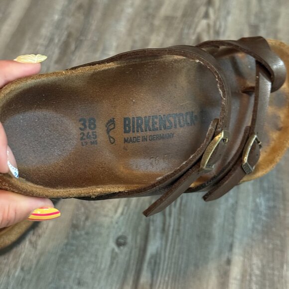 Birkenstock Mayari Sandals 38 US 7-7.5 Women's Graceful Toffee Adjustable - Picture 5 of 10